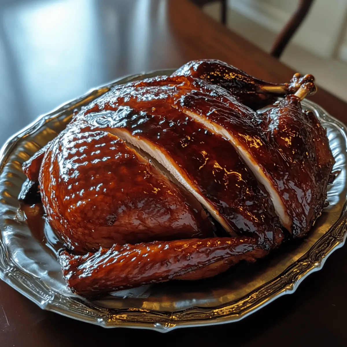 Smoked Turkey with Maple Glaze