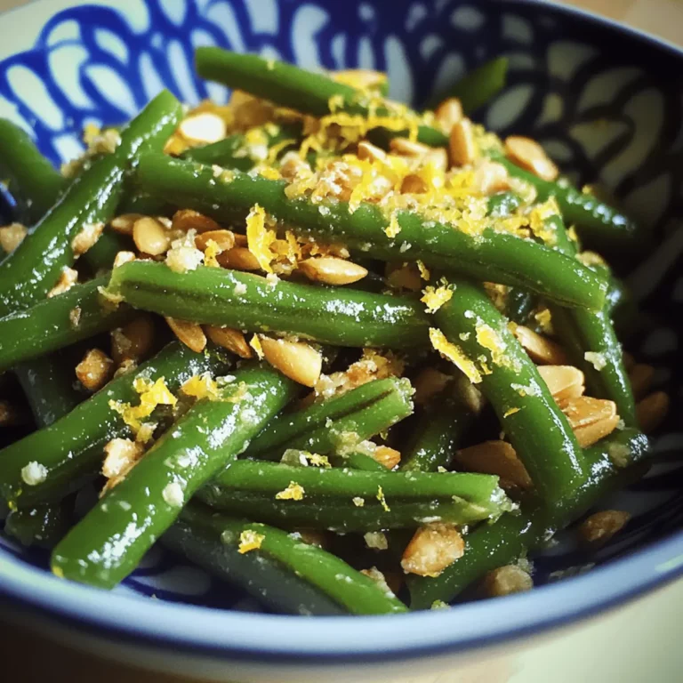 Green Bean Almondine with Lemon Zest