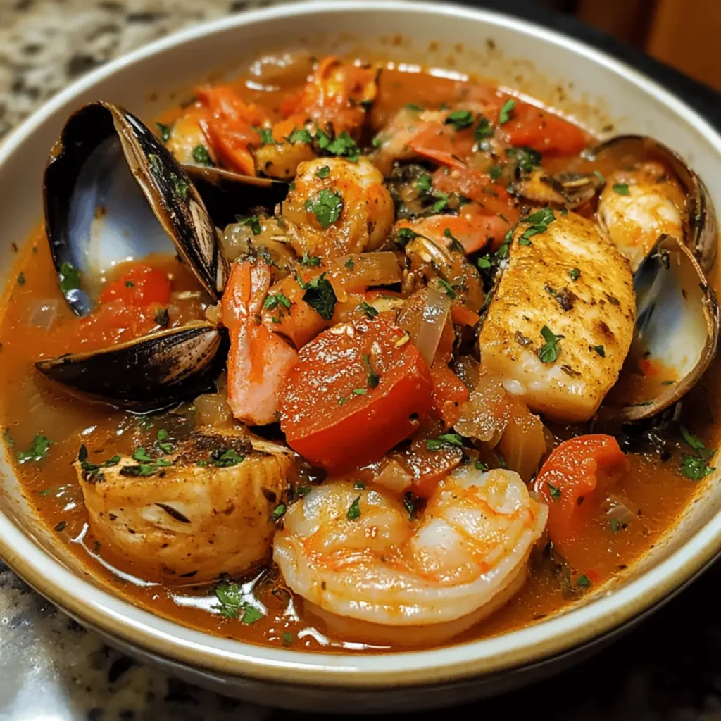 Quick Weeknight Cioppino (Seafood Stew)