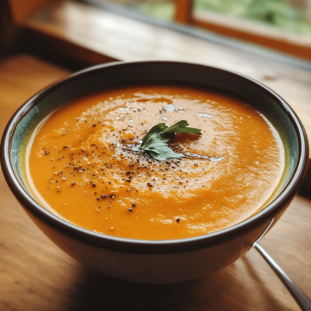 Honey Ginger Carrot Soup