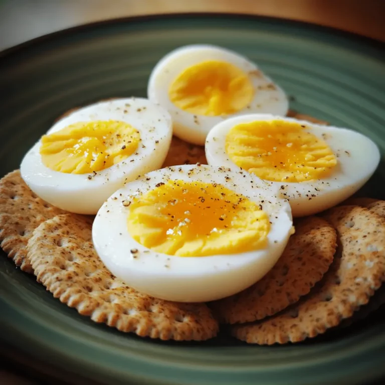 Hard-Boiled Eggs and Whole-Wheat Crackers recipe