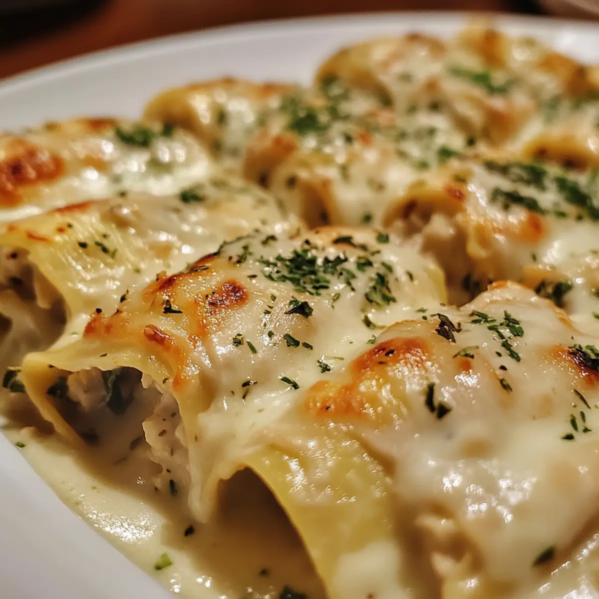 Chicken Alfredo Roll-Ups