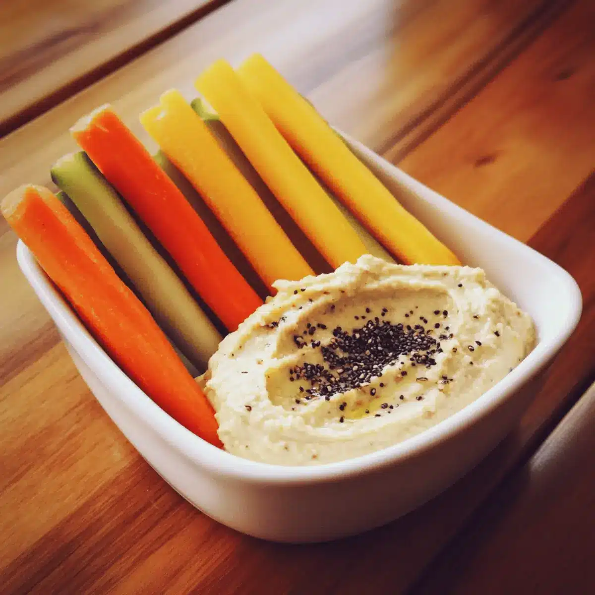 Vegetable Sticks with Hummus Dip