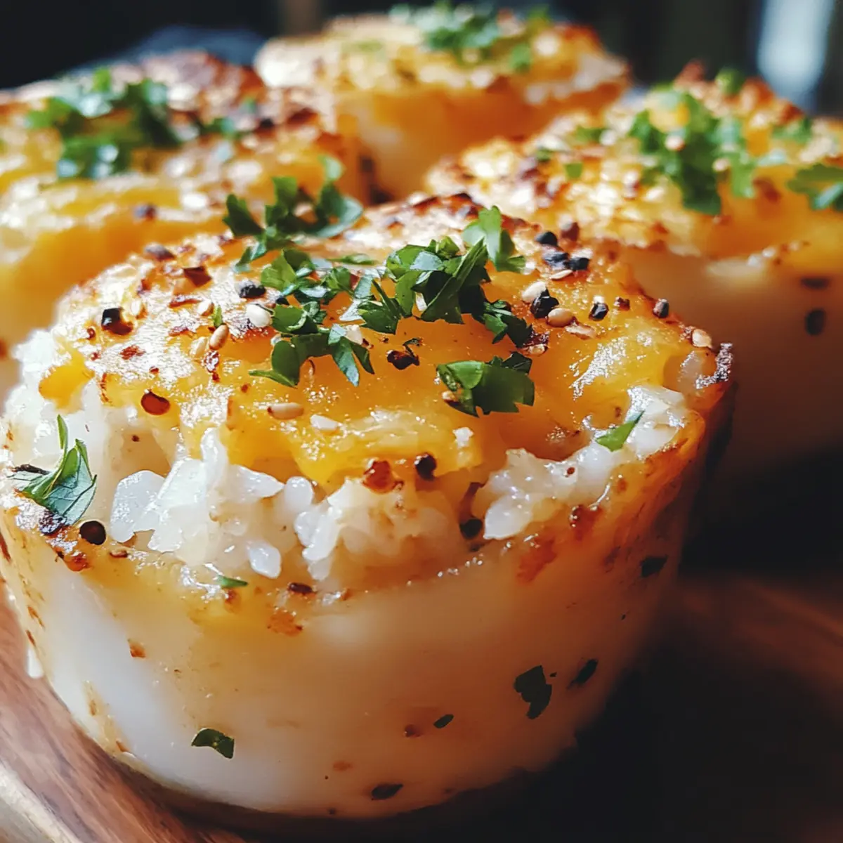 Cheesy Chicken Rice Cups