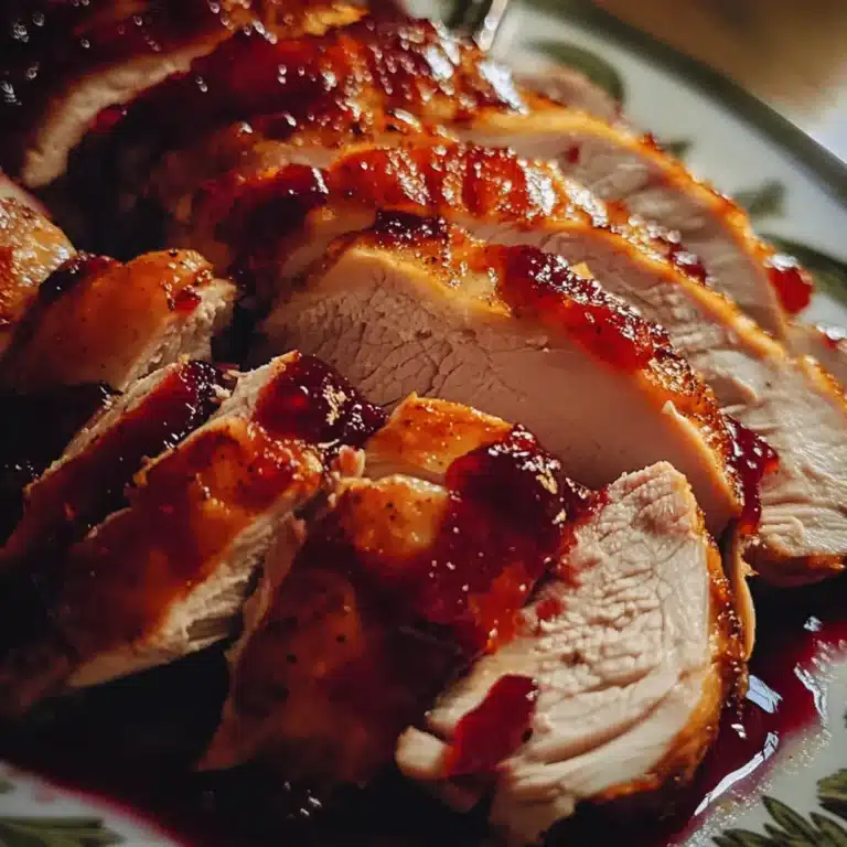 Cranberry-Glazed Turkey Meat
