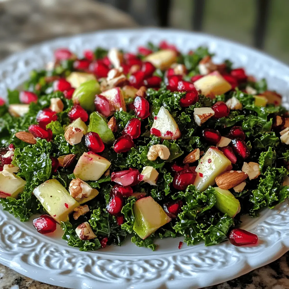 Festive Pomegranate Kale Salad