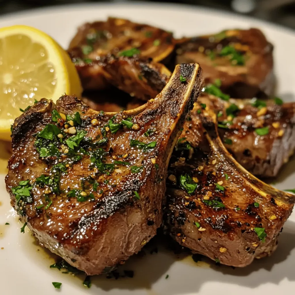 Lemon Herb Grilled Lamb Chops