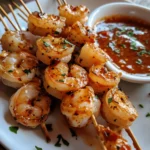 Shrimp Skewers with Sweet Chili Dip