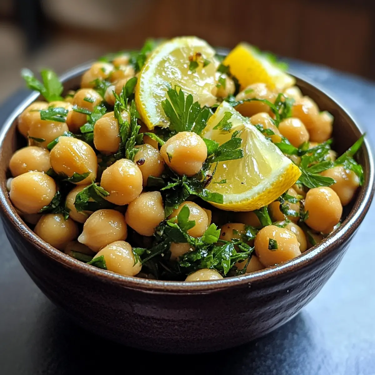 Lemon Herb Chickpea Toss