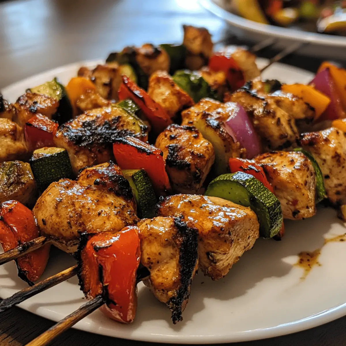 Savory Chicken and Veggie Skewers