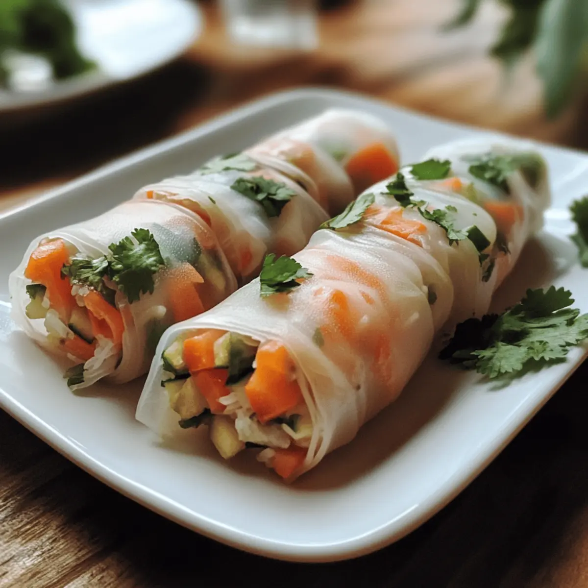 Vietnamese Fish and Vegetable Spring Rolls