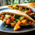Rainbow Veggie Hummus Pockets