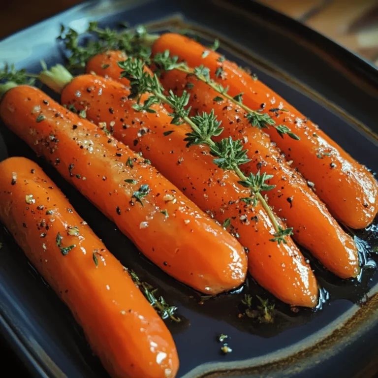 Maple Glazed Carrots with Thyme