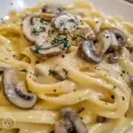Mushroom Alfredo Fettuccine