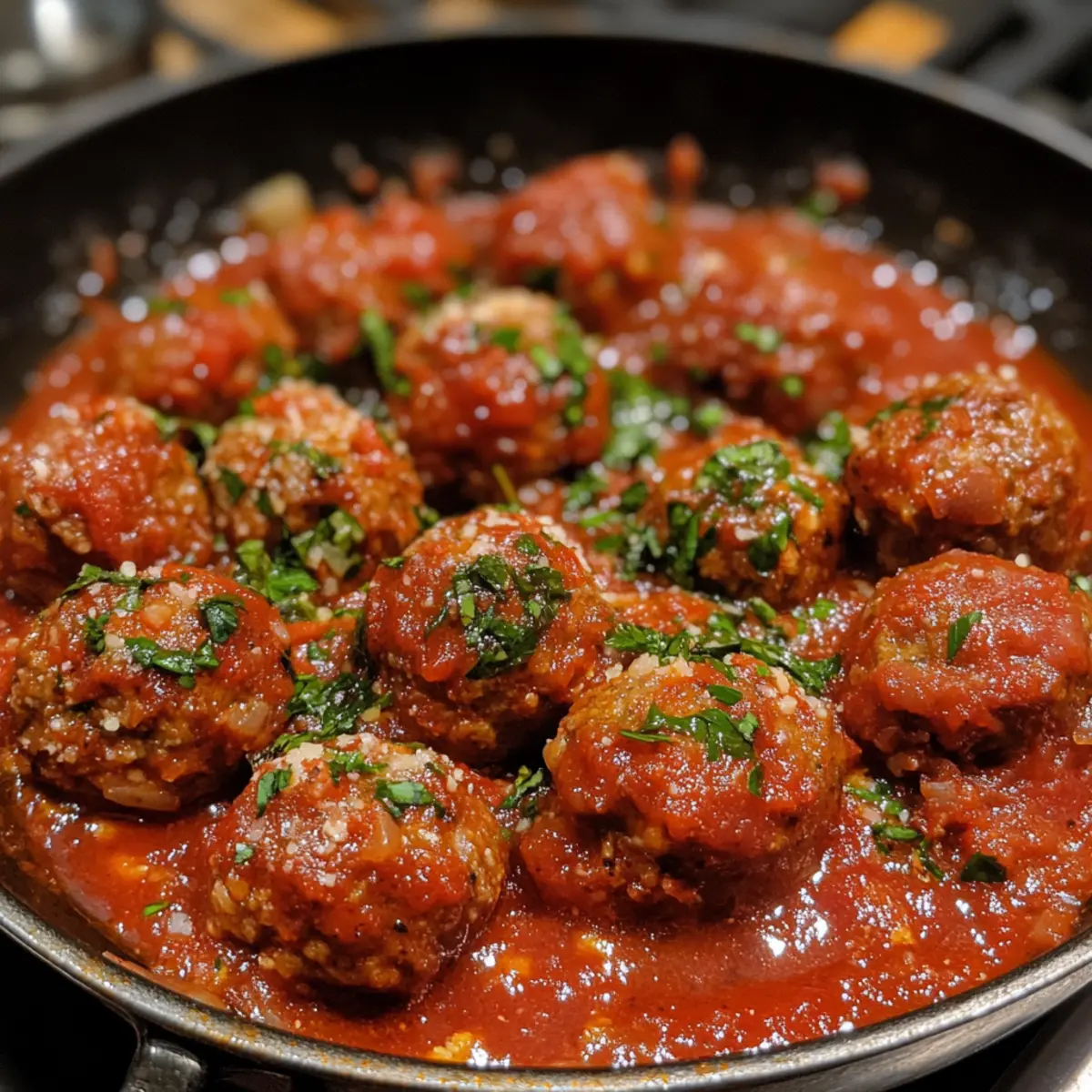 Classic Italian Meatballs in Marinara recipe